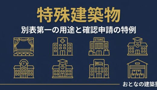 特殊建築物の定義と確認申請の特例｜一級建築士試験で狙われる別表第一を完全整理