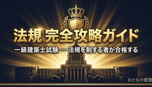一級建築士試験 法規の完全攻略ガイド｜勉強法・頻出テーマ・条文リスト総まとめ