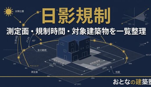 日影規制の基本をわかりやすく解説｜測定面・時間・対象建築物を一覧整理【一級建築士試験】