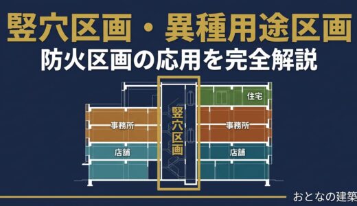 竪穴区画・異種用途区画の考え方｜防火区画の応用を完全解説【一級建築士試験】