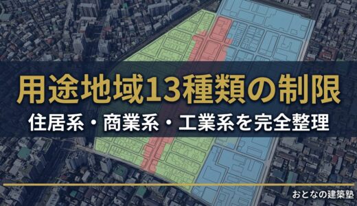 用途地域13種類の制限を完全整理｜法規で点を落とさない一覧表