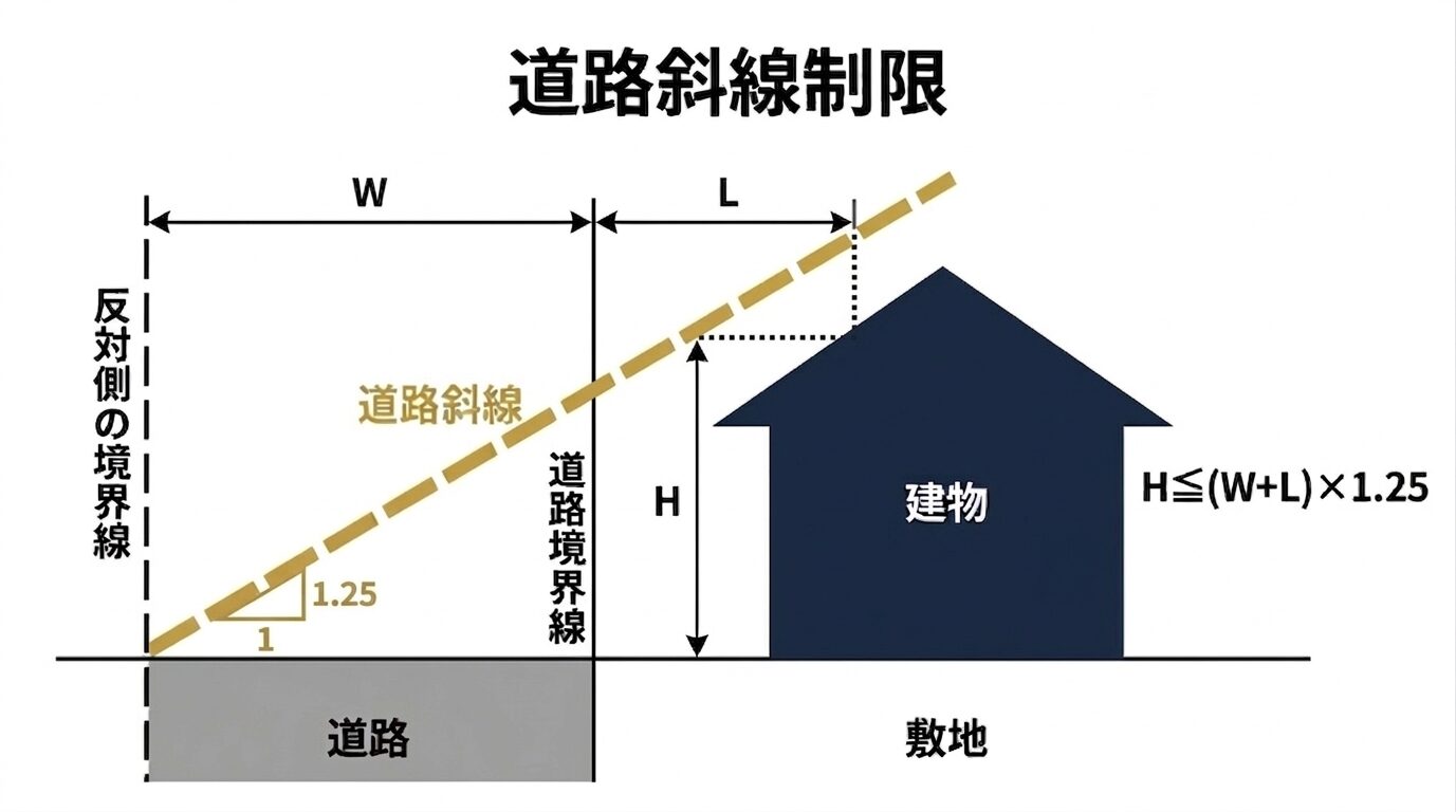 道路斜線制限の仕組み