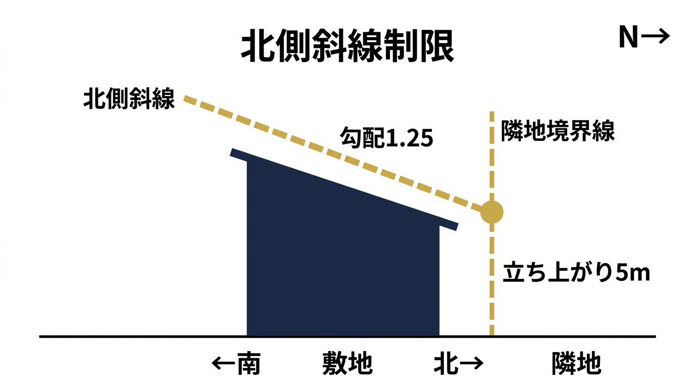 北側斜線制限の仕組み