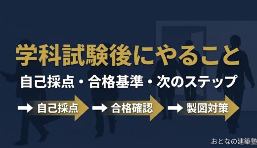 一級建築士 学科試験後にやること｜自己採点・合格基準・次のステップを解説