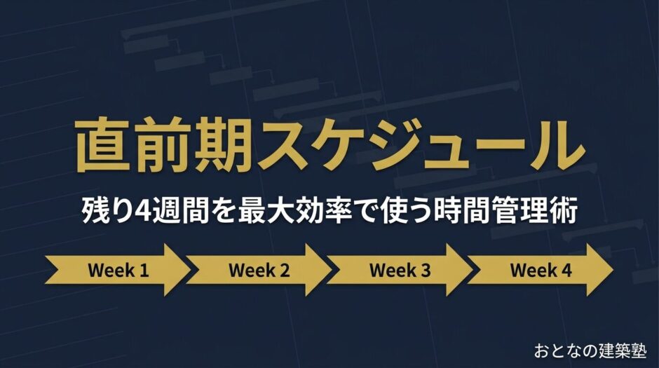 直前期スケジュールの組み方 アイキャッチ