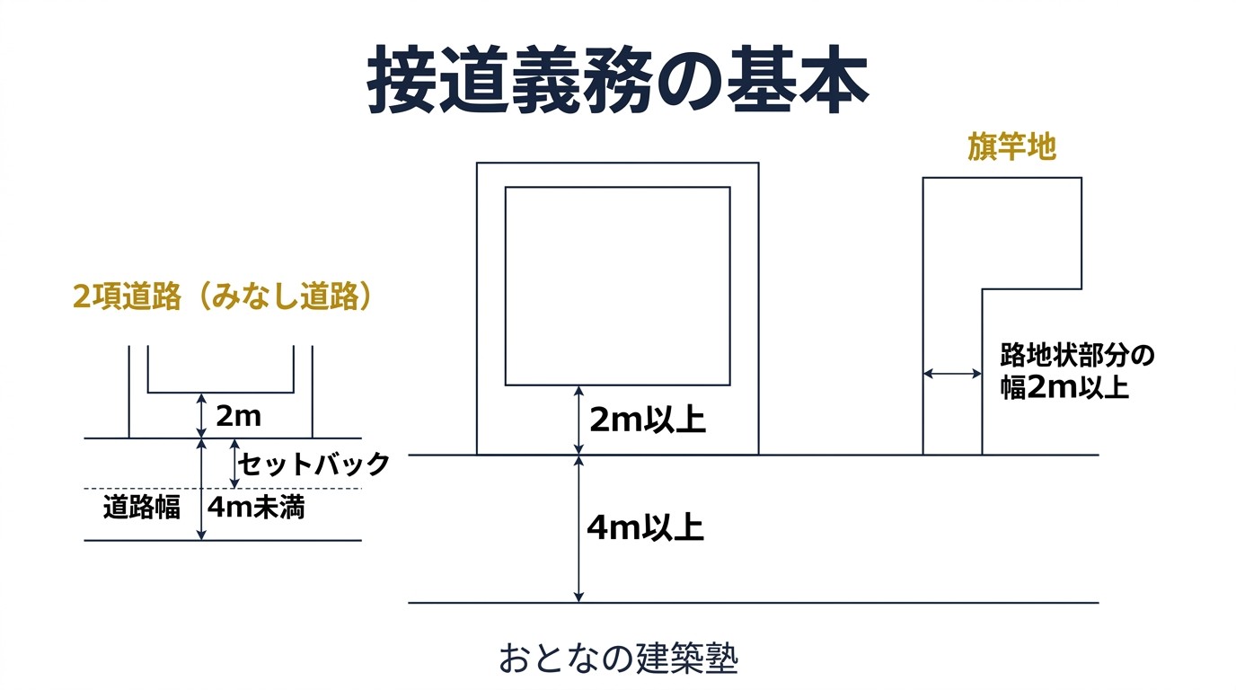接道義務の概念図