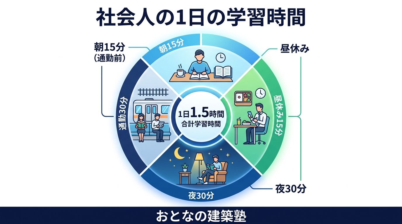 社会人の1日の学習時間