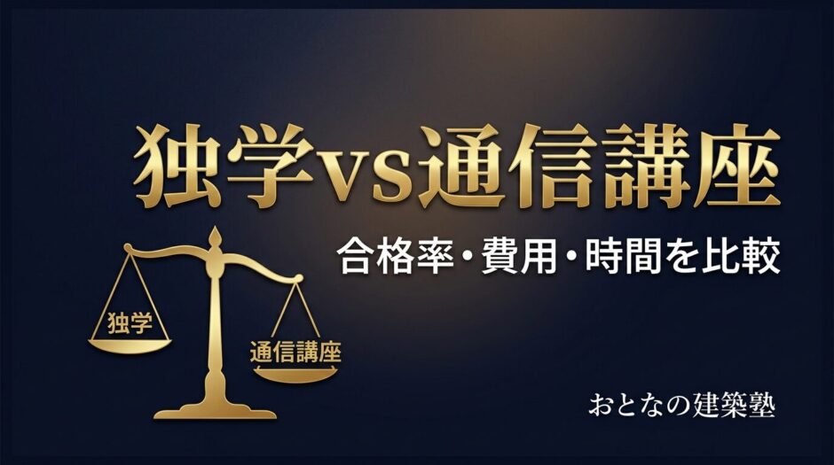独学vs通信講座