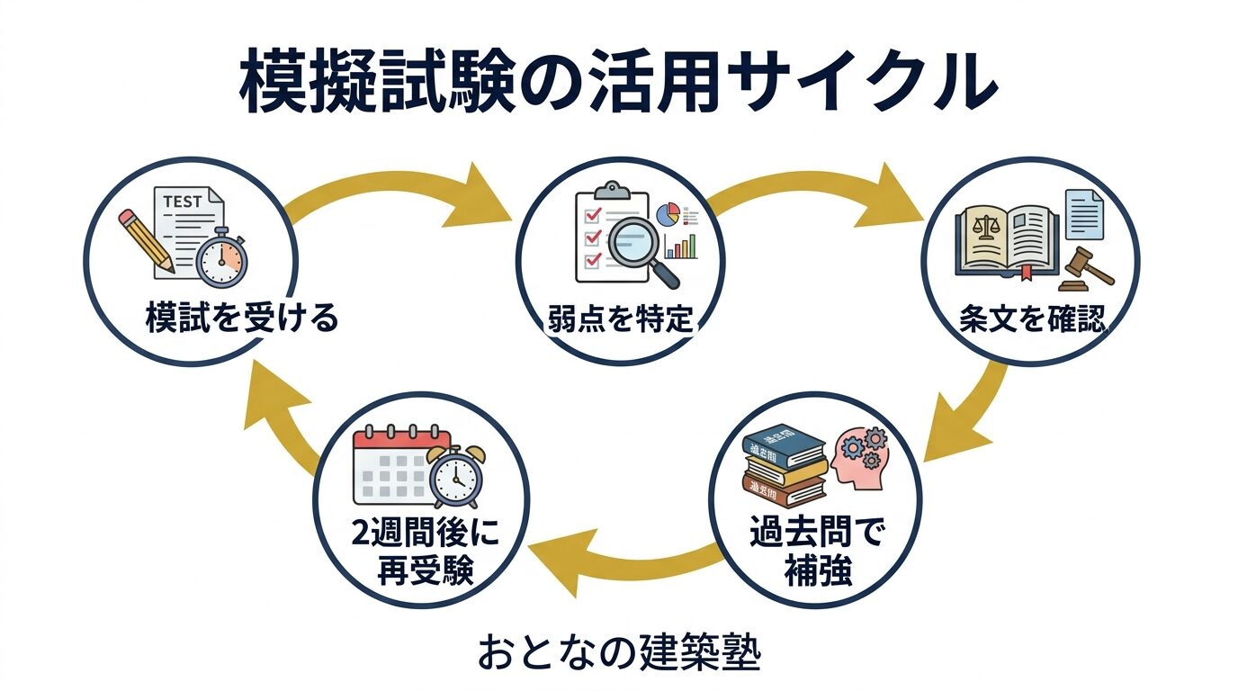 模擬試験の活用サイクル