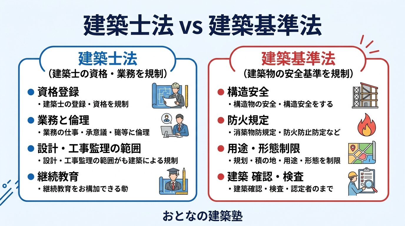 建築士法 vs 建築基準法